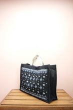 Bali on Denim Legal Document Sized Expandable Tote
