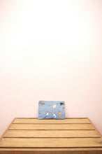Puppies on Soft Denim Small Zip Up Pouch