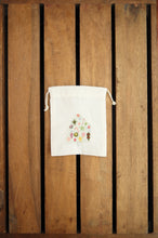 Mini Tree with Ornaments on Light Canvas Mini Drawstring Pouch