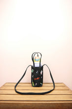I Hear Music on Black Canvas Water Bottle Sling Bag