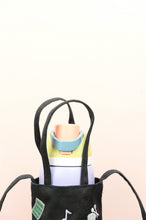 I Hear Music on Black Canvas Water Bottle Sling Bag