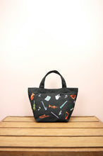 I Hear Music on Black Canvas Small Handbag