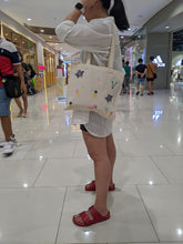 Hello Summer! on Natural Canvas Small Tote