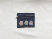Pastel Eggs on Denim Wallet