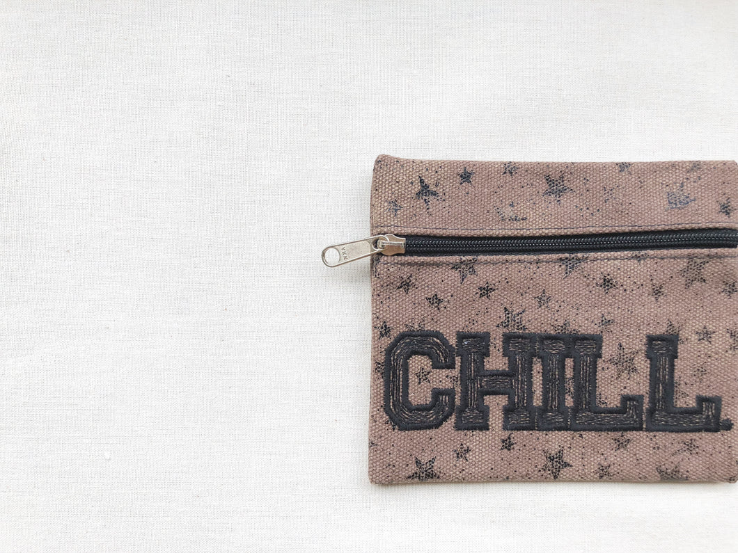 Chill on Stars Canvas Wallet