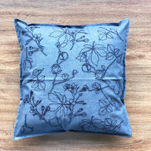 Roses on Soft Denim Cushion Cover