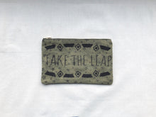 Take the Leap on Stars Canvas Small Zip Up Pouch