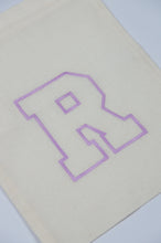 Letter R on Light Canvas Medium Drawstring Pouch