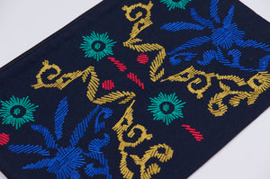 Morocco on Navy Canvas Clutch