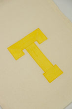 Letter T on Light Canvas Shoebag