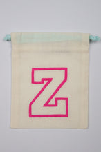 Letter Z on Light Canvas Mini Drawstring Pouch