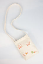 Playful Kitten on Natural Canvas Mini Sling Bag