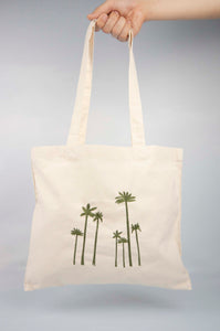 West Coast on Small Natural Canvas Tote