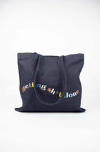 Getting Sh*t Done on Small Dark Denim Tote