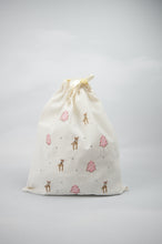 Girly Christmas on Light Canvas Mini Sac