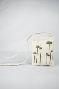 West Coast on Natural Canvas Mini Sling Bag
