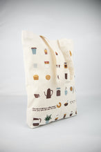 Coffee Lover on Natural Canvas Medium Tote