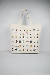 Coffee Lover on Natural Canvas Shopping Tote