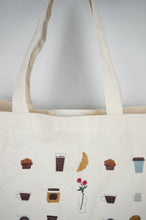 Coffee Lover on Natural Canvas Shopping Tote
