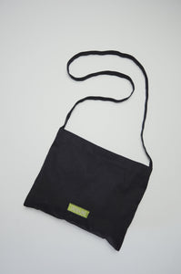 Clover Leaf on Navy Canvas Small Sling Bag