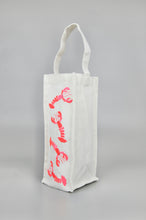 Lobster on Natural Canvas Water Bottle Bag