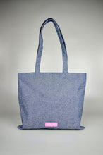 Under the Sea in Pink on Small Heavy Denim Tote