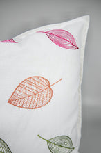 Falling Leaves on Light Canvas Cushion Cover