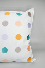 Dots on Light Canvas Cushion Cover