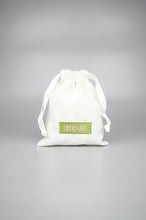 Round Leaves on Light Canvas Mini Drawstring Pouch