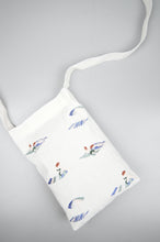Beach on Natural Canvas Mini Sling Bag