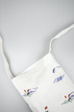 Beach on Natural Canvas Mini Sling Bag